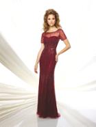 Montage By Mon Cheri - 116933 Beaded Bateau Ddress