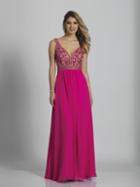 Dave & Johnny - A5801 Sleeveless Embellished Evening Gown