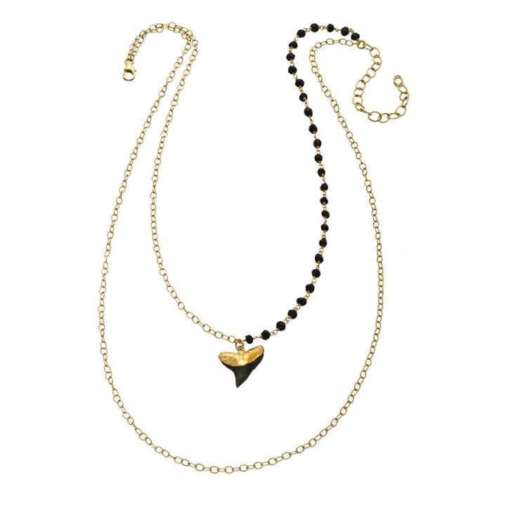 Heather Hawkins - Double Layer Sharktooth Necklace