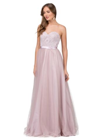 Dancing Queen - Strapless Embellished A-line Gown