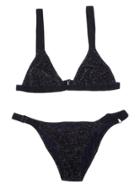 Leah Shlaer Swimwear - The Vida Bikini Top In Black Disco
