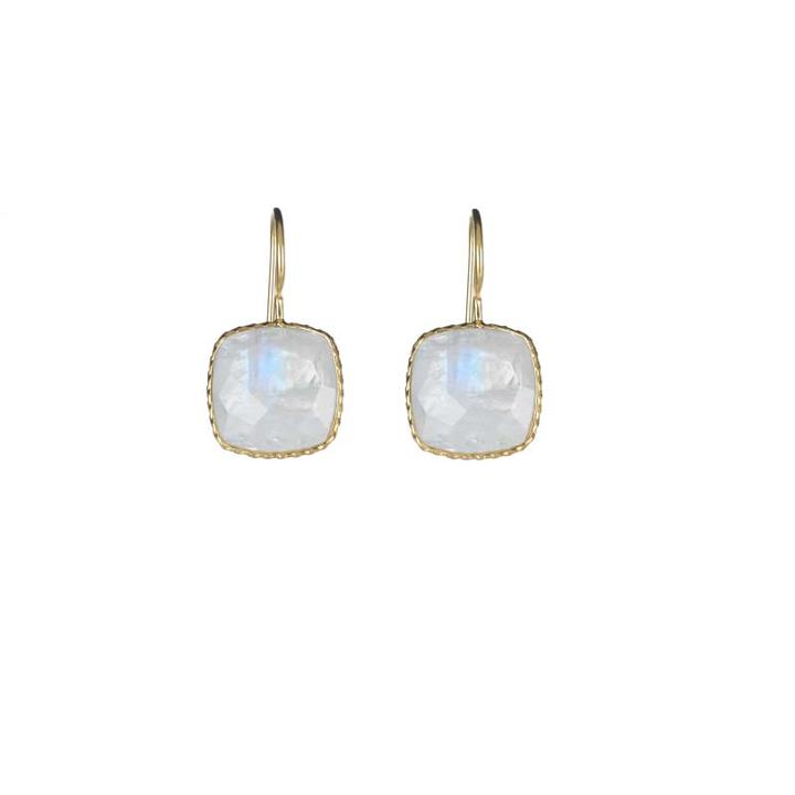 Margaret Elizabeth - Mini Cushion Cut Drops Moonstone