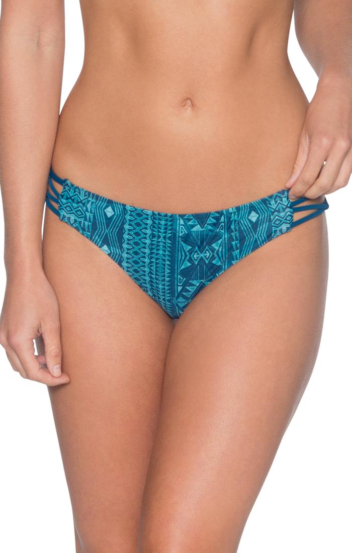 B Swim - Palm Pucker Pant Bikini Bottom L18lust