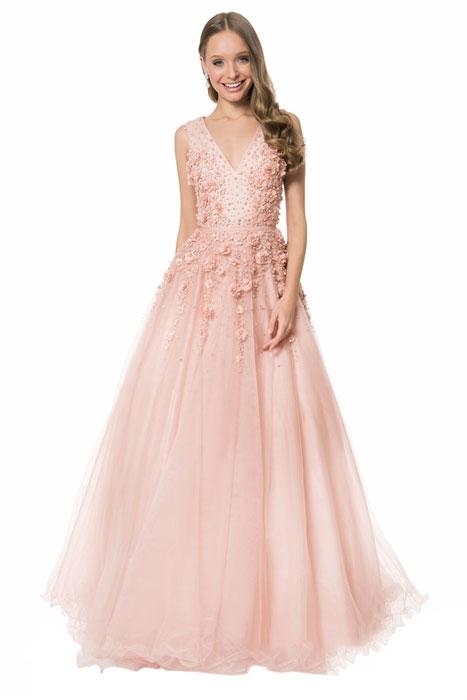 Terani Couture - Floral Embroided Long Dress 1612p1123b