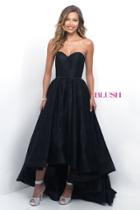 Blush - Lace Strapless Sweetheart High-low Gown 5628