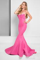 Terani Evening - Drape And Crystal Accented Sweetheart Mermaid Gown 1712p2531