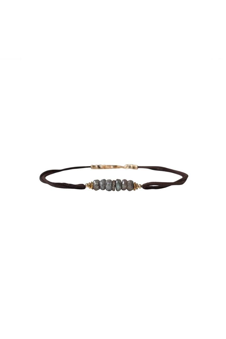 Heather Gardner - Pave Diamond Labradorite Choker
