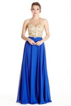 Aspeed - L1735 Illusion Halter A-line Prom Dress