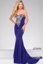 Jovani - Strapless Long Fitted Prom Dress 20015
