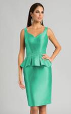 Feriani Couture - 18559 Pearls And Peplum Cocktail Dress