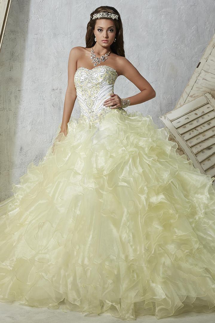 Tiffany Designs - 56267 Beaded Sweetheart Ruffled Ballgown