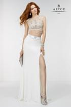 Alyce Paris - 6504 Dress In Diamond White Pearl
