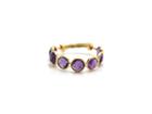 Tresor Collection - Amethsyt Gemstone Ring Band In 18k Yellow Gold