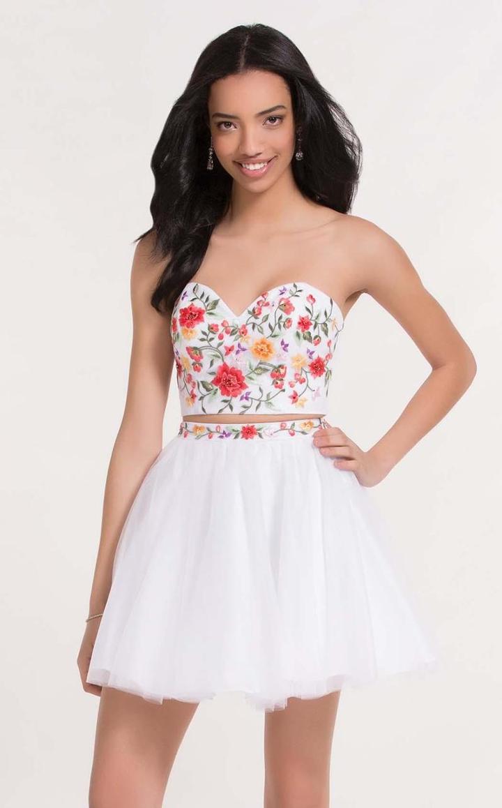 Alyce Paris - 3740 Two Piece Embroidered Mini Dress