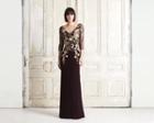 Daymor Couture - 765 Floral Embroidered Illusion Evening Dress