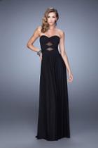 La Femme - 21462 Ruched Sweetheart A-line Dress