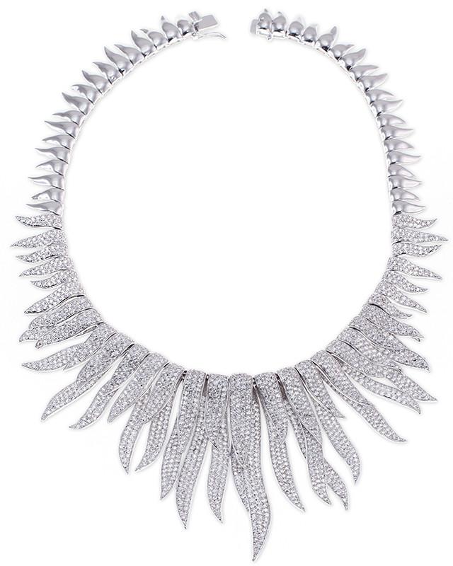 Cz By Kenneth Jay Lane - Pave Double Row Flame