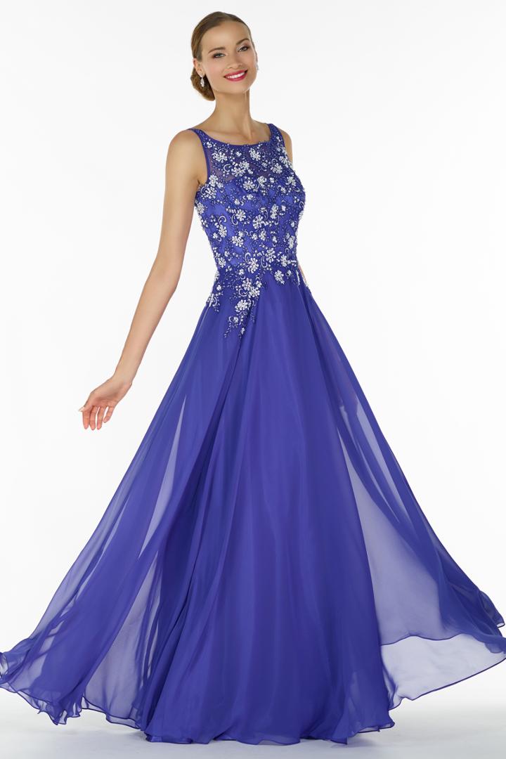 Alyce Paris Black Label - 29703 Beaded Bateau Neckline Evening Gown