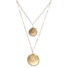 Beauty & The Beach - Alicia Marilyn Double Strand Coin Necklace 4164207495