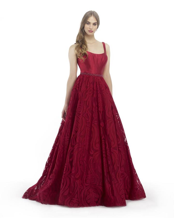 Morrell Maxie - 15798 Sleeveless Sculpted Bodice Lace Ballgown