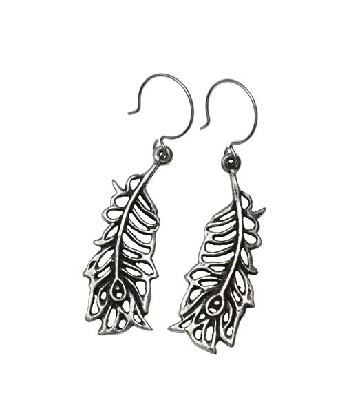 Femme Metale Jewelry - Fancy Feather Earrings