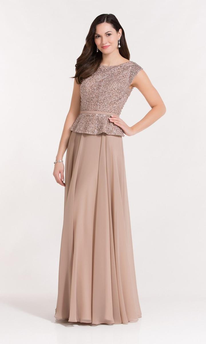Alyce Paris - 27199 Beaded Bateau Neck A-line Dress