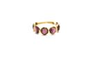 Tresor Collection - Rhodolite Stackable Ring Bands With Adjustable Shank In 18k Yellow Gold