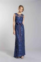 Aspeed - L1300 Sequin Floral Accent Mother Of The Bride Dress