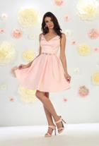 May Queen - Exquisite Beaded Sweetheart Neck A-line Short Dress Mq1477