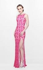 Primavera Couture - Exquisite Bateau Sheath Gown With A Cowl Back Accent 1887