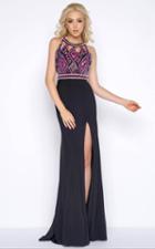 Cassandra Stone - 40603a High Neck Gown Style