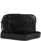 Joelle Hawkens By Treesje - Lidia Large Camera Bag Croco Embossed Cow / Black