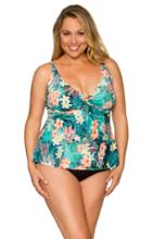 Curve Swimwear Tropical Oasis 377e/f Underwire Twist Tankini Top