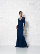 Cameron Blake By Mon Cheri - 112658 Two Piece Dress In Indigo