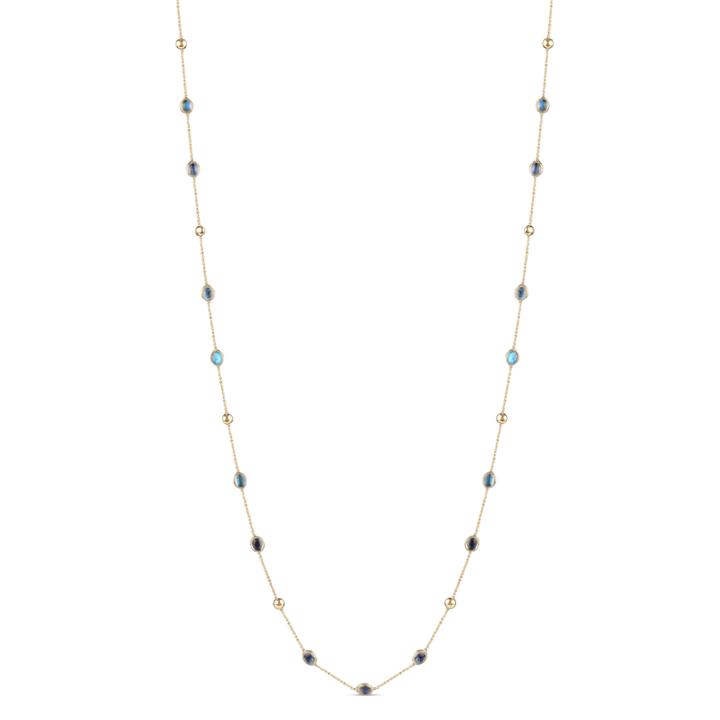 Tresor Collection - Rainbow Moonstone Rd. Necklace In 18k Yg