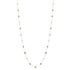 Tresor Collection - Rainbow Moonstone Rd. Necklace In 18k Yg