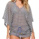Luli Fama - Desert Babe Cabana V-neck Dress In Blue Moon (l469976)