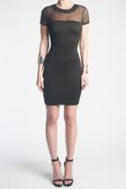 Donna Mizani - Quilted Mini Dress In Black
