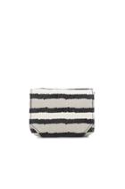 August Handbags - The Zurich - Taupe Watersnake Stripe