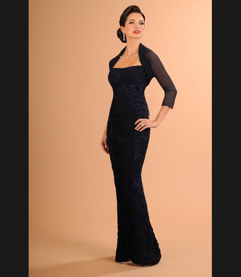 Daymor Couture - Floral Lace Ruched Sheath Dress 615