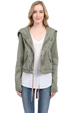 Calvin Rucker Karma Army Jacket In Olive