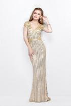 Primavera Couture - V-neck Sequined Evening Gown 1709