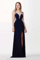 Jovani - Jvn33860 Plunging Sweetheart Jeweled Sheath Gown