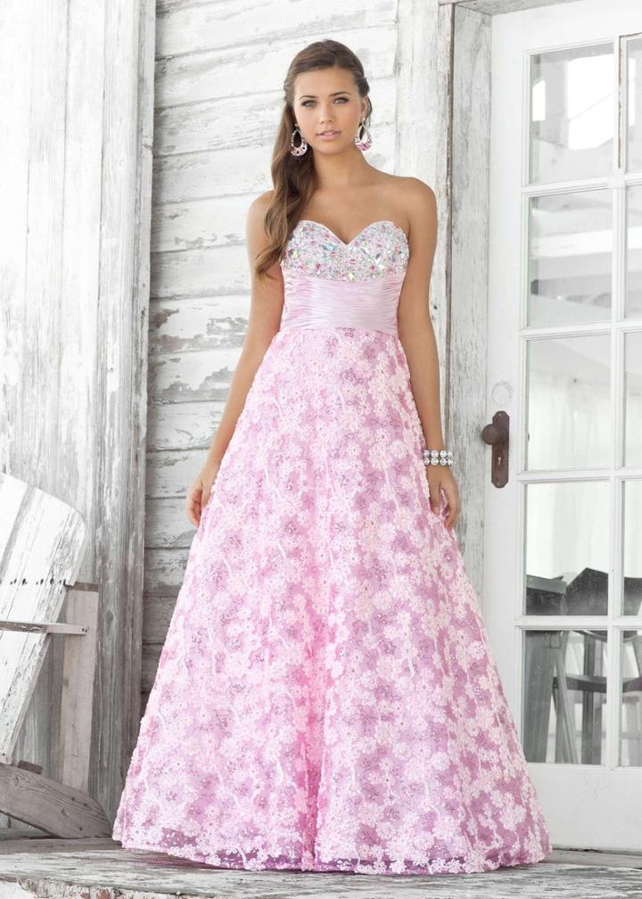 Blush - Sweetheart Tulle A-line Dress 5109
