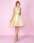 Mac Duggal - 66548c Two Piece Bateau A-line Dress