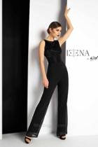 Ieena For Mac Duggal - 9052 Jump Suit In Black