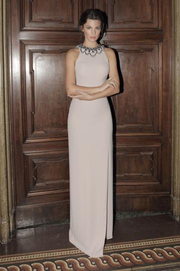 Tarik Ediz - 92754 Bejeweled Column Dress