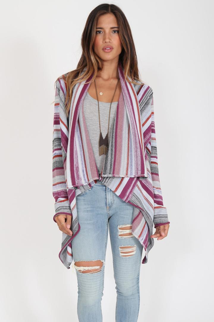 Goddis - Livie Drape Sweater In Hacienda