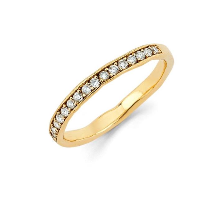Logan Hollowell - Diamond Channel Set Stacking Ring
