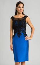 Feriani Couture - 26246 Beaded Cap Sleeves Sheath Short Dress